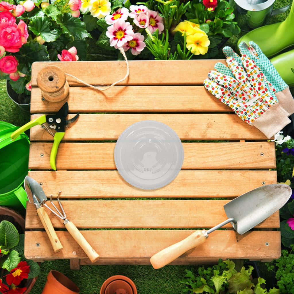 6Pcs Plant Saucer Clear Plastic Round Water Tray Indoor Flower Pot Drip Catcher Plate Planter Drainage Base Accessories