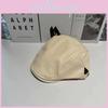 Stylish Retro Leather Checkered Flat Cap Beret Hat For Women Men Use Outdoor