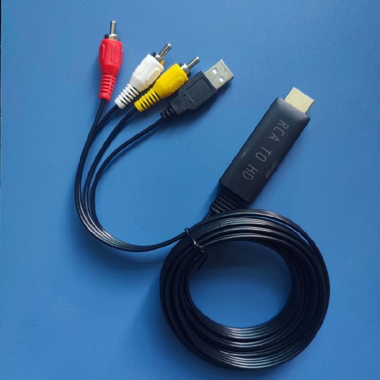 1080P HDTV Male To 3RCA Video Cable HDTV To 3RCA Cable Connector Adapter Transmitters for HDTV Gaming Consoles