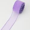 40mm Wave Silk Organza ribbon Bow material for hair ornament gift wrapping decoration lace ribbons