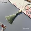 Versatile New Year Decoration: Lotus Tassel Bookmark, Fan, and Mobile Chain