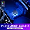 Car Mini USB LED Portable Light Plug Play Ambient Light Decorative LED Atmosphere Lamps For Car Interior Environmentled Decor