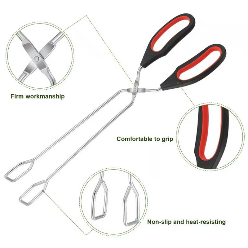 BBQ Tools Barbecue Scissor Tongs Grilled Food Tong Long Handle Scissor BBQ Bread Roast Clip Kitchen Baking Tongs BBQ Accessories