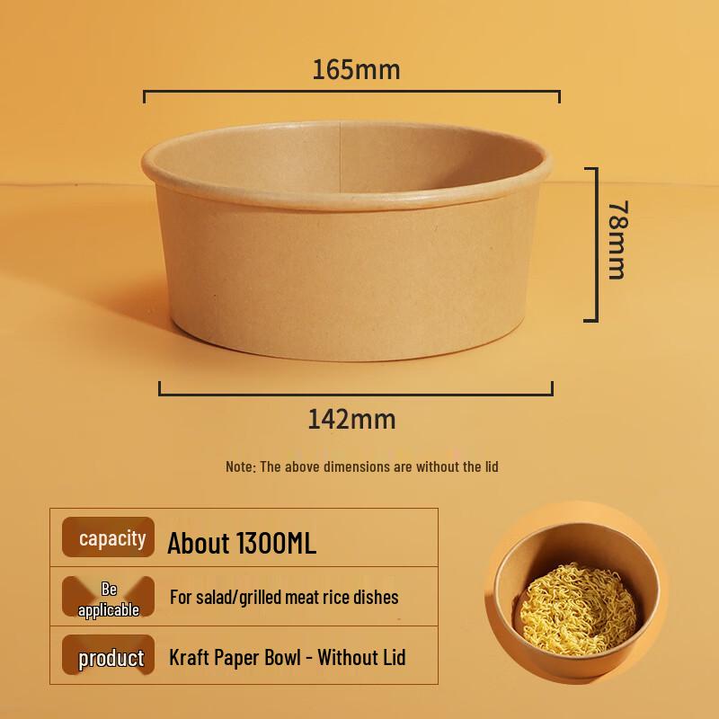 

Disposable Round Wheat Straw Food Container with Lid