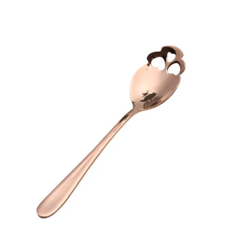 1PCS Coffee Spoon Creative Skull Shape Teaspoon Stainless Steel Tableware Dessert Coffee Scoop For Tea Sugar Christmas Gifts