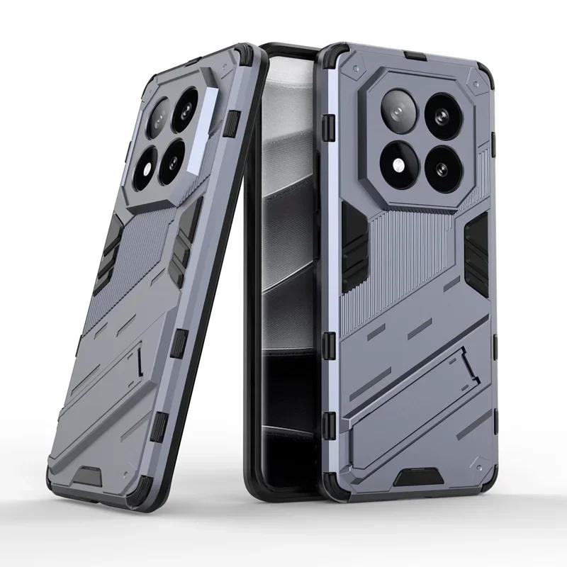 Phone Case Cswo02 Light Armor Shockproof Protective Case For Xiaomi Redmi Note 14 Pro Plus 4G 5G Magnetic Stand Holder Cover Redmi 14C 14R Poco X7 Funda