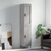VidaXL Highboard Sonoma Grey 34.5x34x180 Cm Engineered Wood 3200151