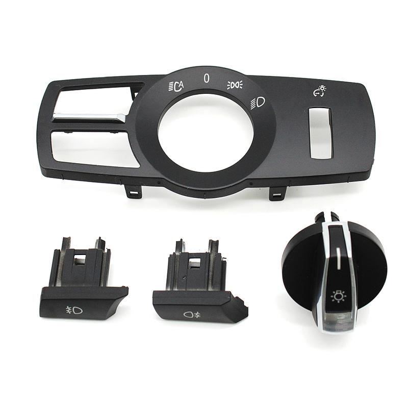 Foglight Button Head Lamp Rotary Headlight Switch Cover For BMW 5 Series 5GT 6S 7S X3 X4 F01 F02 F10 F11 F07 F06 F12 F25 F26