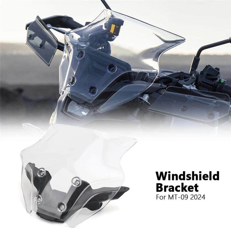 Motorcycle Windshield For  MT09 MT 09 MT-09 2024 Wind Screen Shield Deflector Windscreen