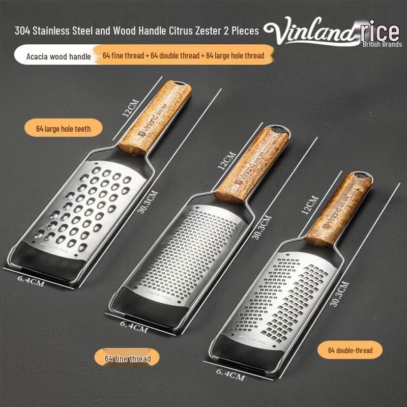 Qiwei 304 Stainless Steel Lemon & Cheese Zester Grater