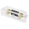 uxcell ANL Fuse Holder Car Audio 0 4 8 Gauge Inline Transparent Fuse Block