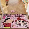 Door Floor Mat Dirt-Resistant Leave-In Pvc Silk Ring Floor Mat Cute Household Entrance Door Mat Foot Pad