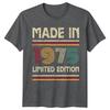 Made In 1975 Unisexs T Shirt 51st Birthday Gift Vintage fiftyone Year Old b