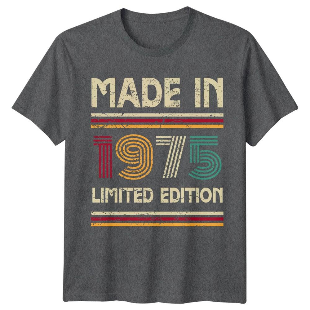 Made In 1975 Unisexs T Shirt 51st Birthday Gift Vintage fiftyone Year Old b