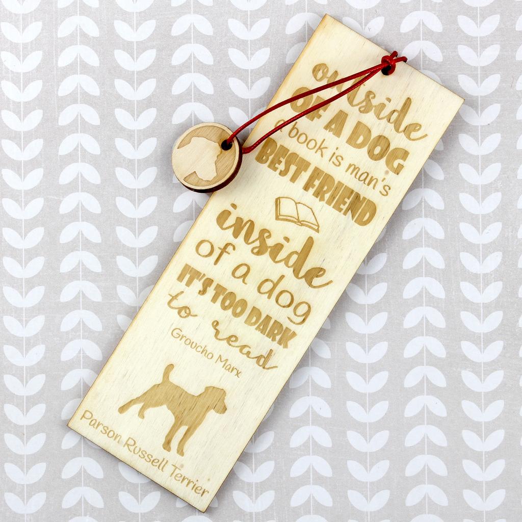 Parson Russell Terrier – Dog bookmark, personalized bookmark – Design 02 | Art-Dog