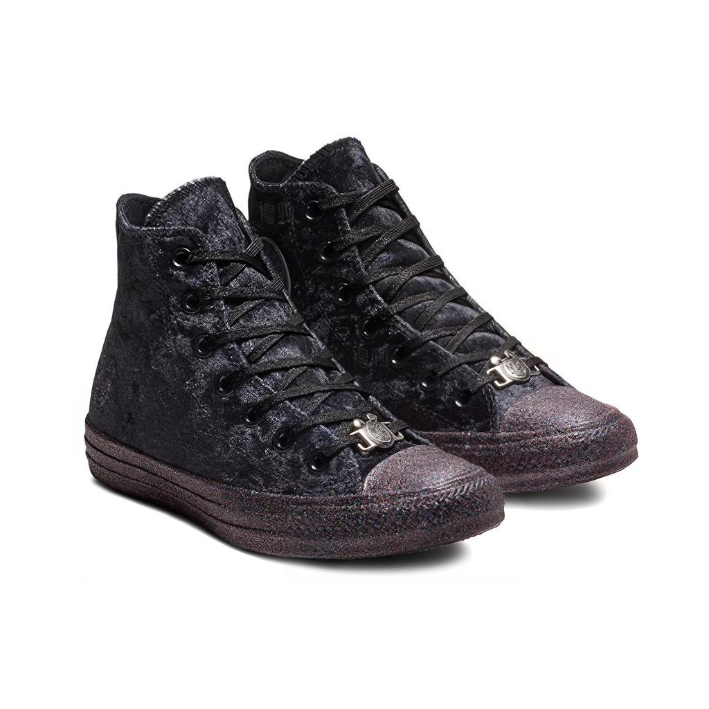 Chuck Taylor All Star Miley Cyrus X Chuck Taylor All Star Wmns Converse Hi Black Silver Womens 563723C