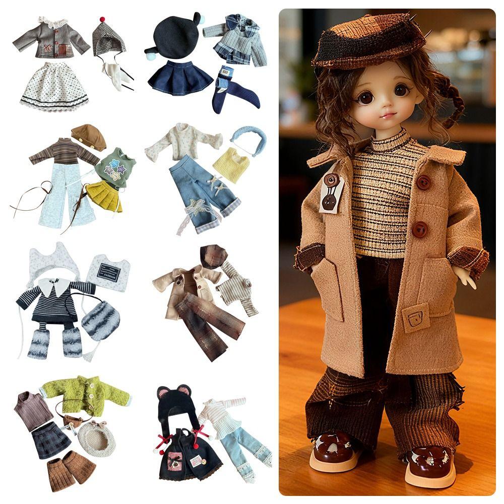 30cm Size Doll Casual Set 1/6 Scale Doll Clothes New Collection BJD Doll Dress  For Girls