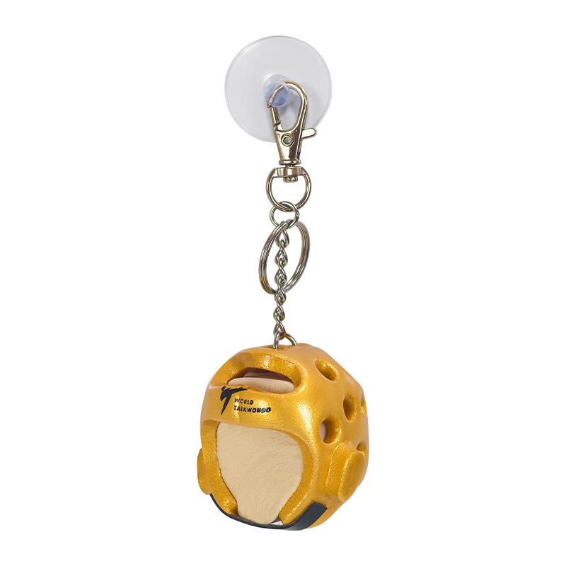 Taekwondo Backpack Pendant: Small Ornaments, Karate Gifts, Head Guard & Foot Target Keychain