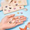 6/12/18pcs Alloy Shell Enamel Pendant Ocean Summer Ocean Theme Color Shell Pendant DIY Summer Beach Anklet Bracelet Earrings