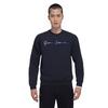 Versace Letter Print Crew Neck Pullover Long Sleeve Sweatshirt Men Sweatshirt Dark-Blue 10015061A01110-1U610