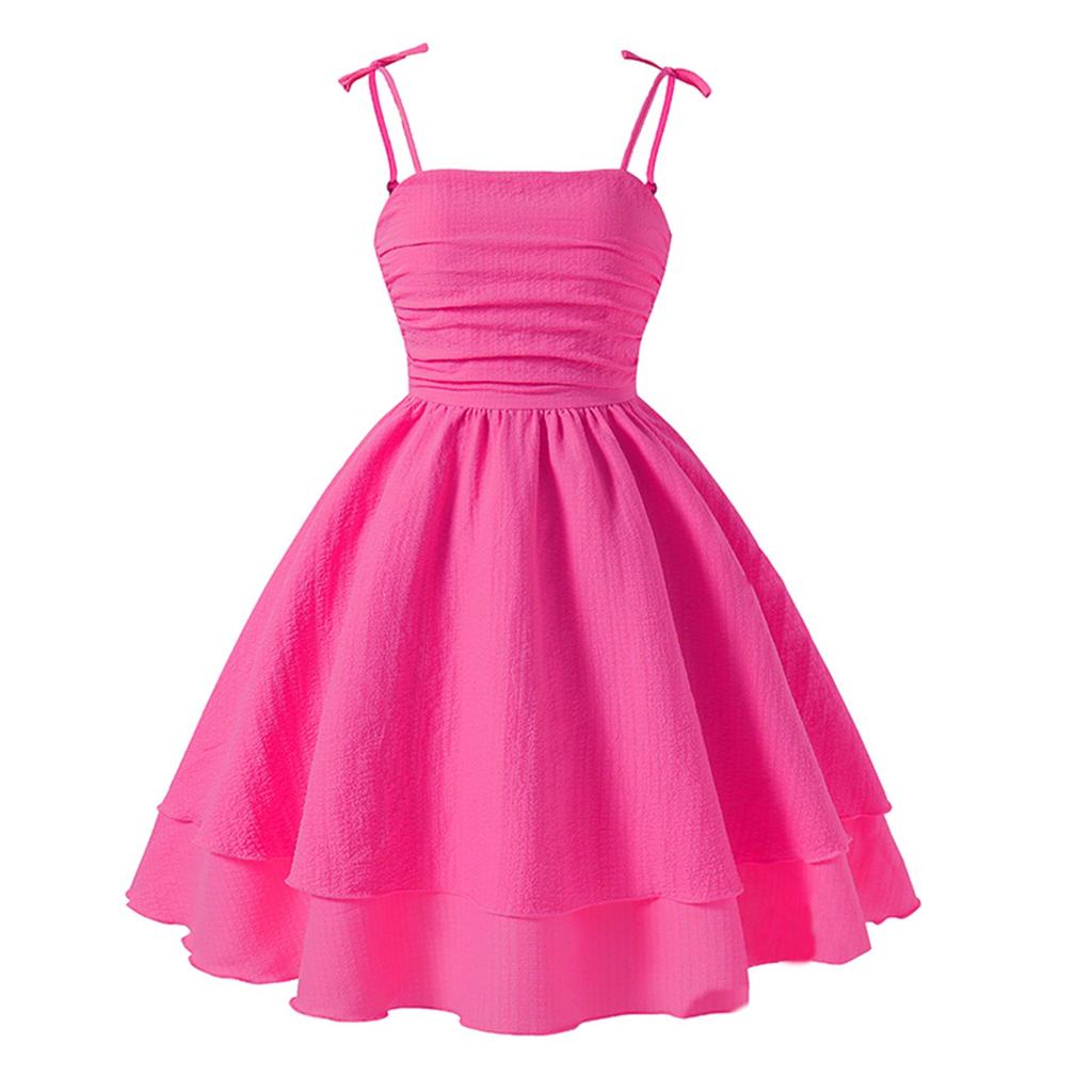 

Літній дитячий одяг Cuhk Child Bow Sling Princess Fashion Dress 130