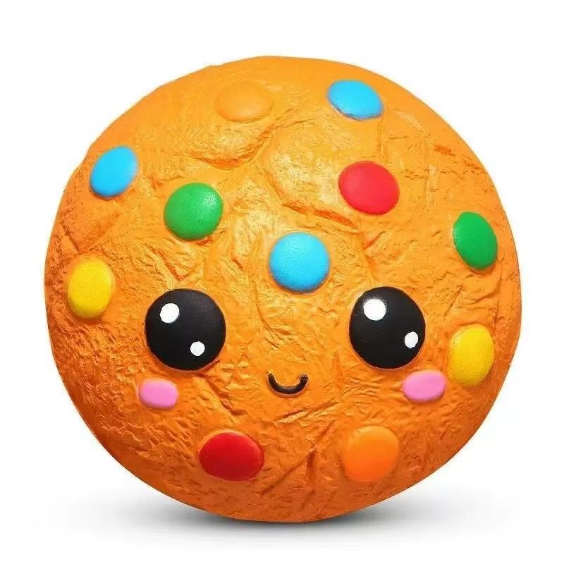 Jumbo Expression Chocolate Cake Squishy Cream Scented Slow Rising Stress Relief Toy PU Simulation Squeeze Toys 11.5*4 CM