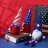 Creative Independence Day Gnome Doll Figurine With Patriotic Hat And Legs For Festive Decor