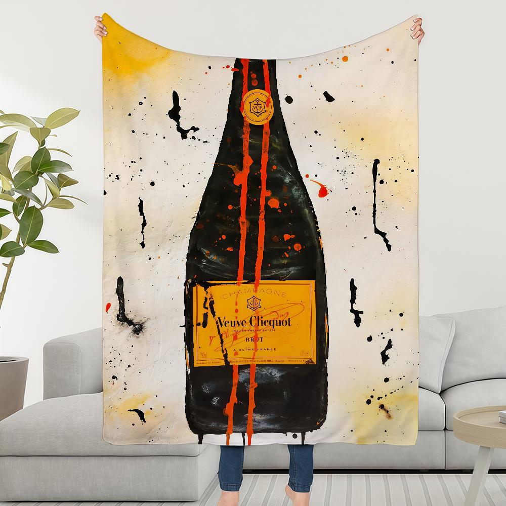 

Blanket Throw Super C-ClicquotS-ES Cosy Plush V-VeuveS-ES Living Room Logo Sofa Couch Childish Birthday Gifts 75cmx90cm