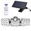 2021 Triple-Head Solar LED Wall Light with Motion Sensor for Outdoor Use