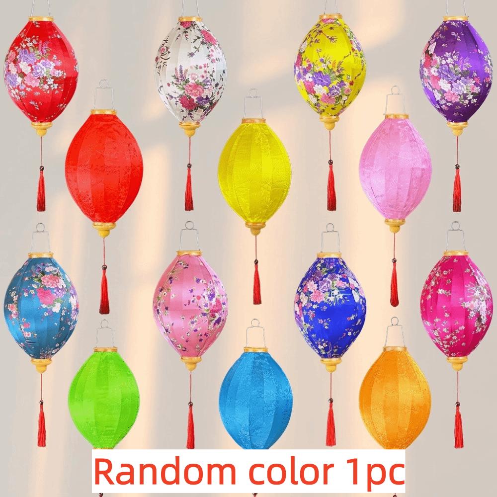 12/14/16/18inch Mid-Autumn Festival Decoration Various Shapes Hand-Painted Floral Lantern New Year