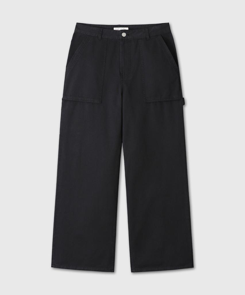 Daibeuin Washed Fatigue Carpenter Pants (Black)