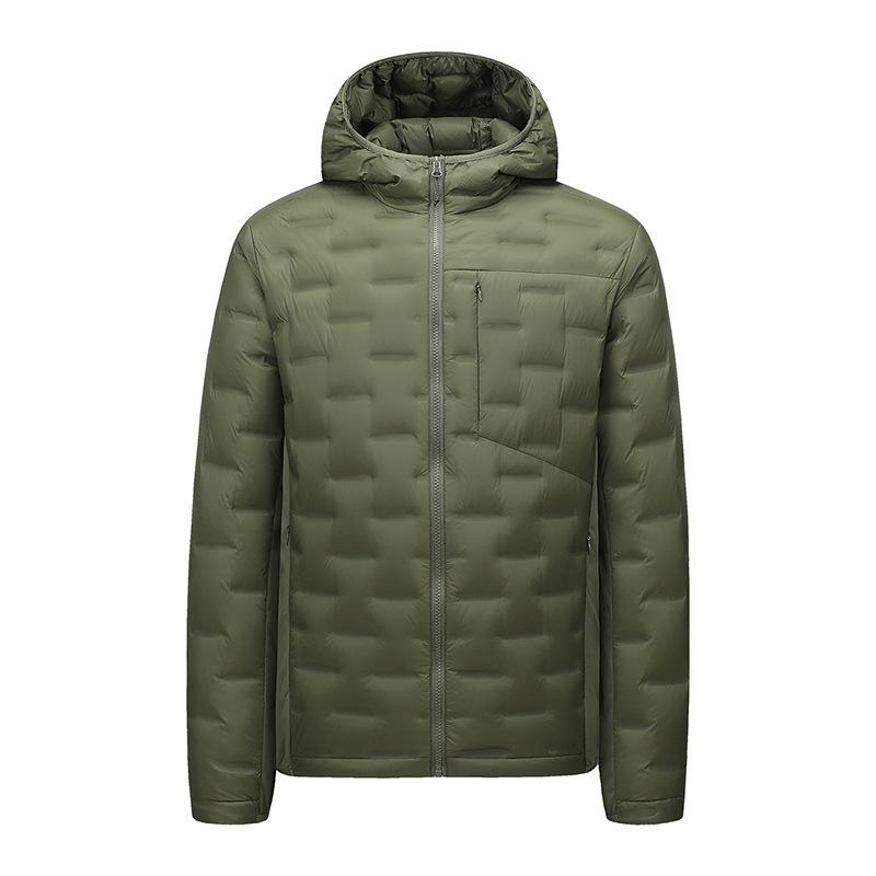 Winter light and thin models can be opened twice down jacket hooded light and thin down jacket fashion casual hooded down jacket men