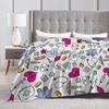 Custom Doctor Nurse Medical Flannel Fleece Blanket for Bed Sofa Soft Warm Lightweight Cozy Plush Throw Blankets for Home Nursery