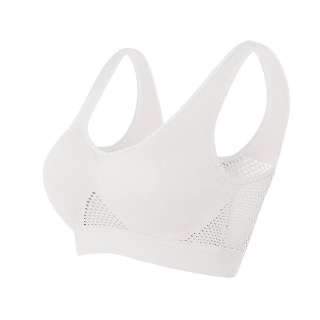 Plus Size Cross-Border Sports Bra with Mesh Back for Yoga and Running