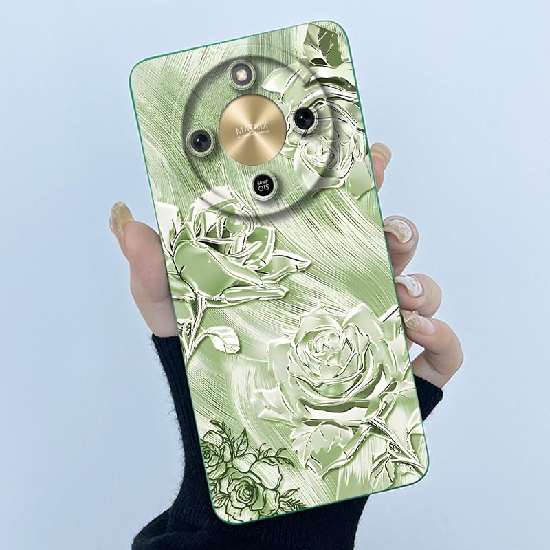 For Honor X9d 5G Case MTN-NX1 Fashion Simplicity Oil Painting Floral Silicone Soft Phone Casing New Design Shockproof Back Cover