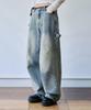 Awodeijeu Assemble Wide Balloon Denim Pants [Light Blue]