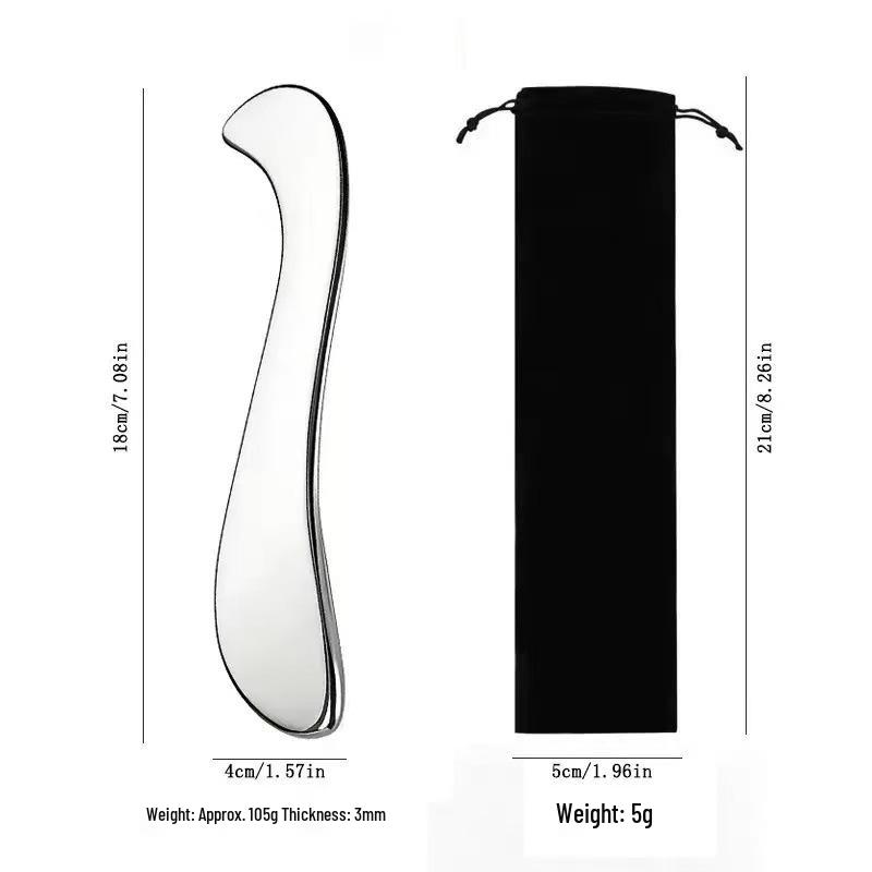 Stainless Steel Heart-Shaped Gua Sha Facial & Body Massage Tool