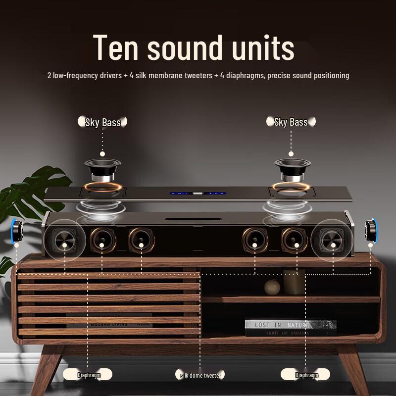 Newman G69 PRO Home Theater Soundbar with Wireless KTV CN plug (adapter included)