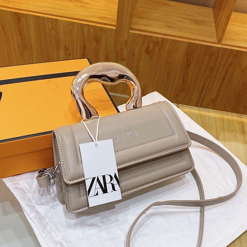 Versatile New Portable Korean Version Women's Bag Fashion Shoulder Internet Celebrity Solid Color Handbag