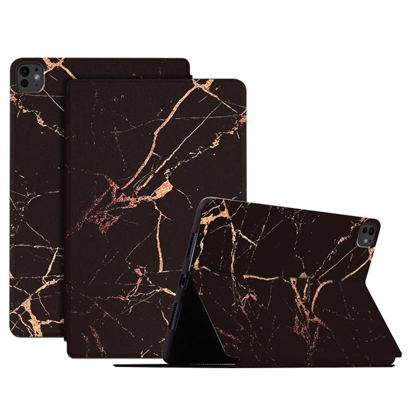 For iPad Pro 11 (2024) Case Pattern Print PU Leather Tablet Flip Cover