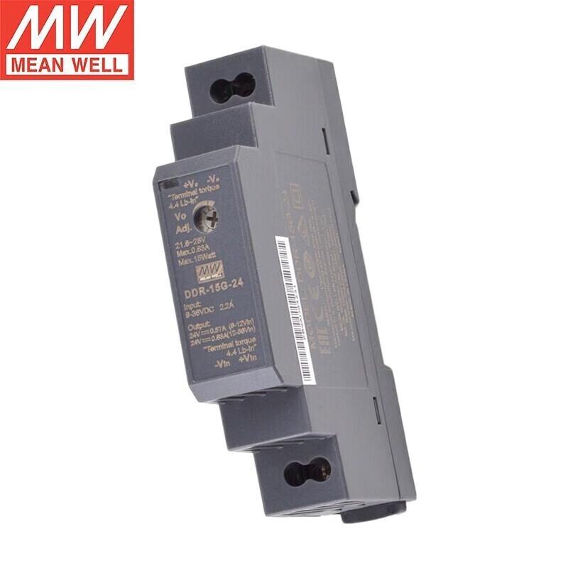 MEANWELL DDR-15G-24 Ultra-Thin Din Rail DC-DC Converter