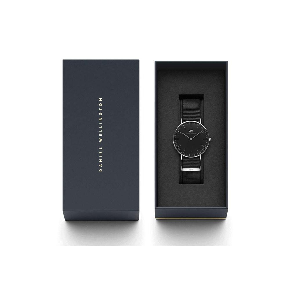 Daniel Wellington Classic Black Cornwall Wristwatch 40mm Men Stylish Business Gift