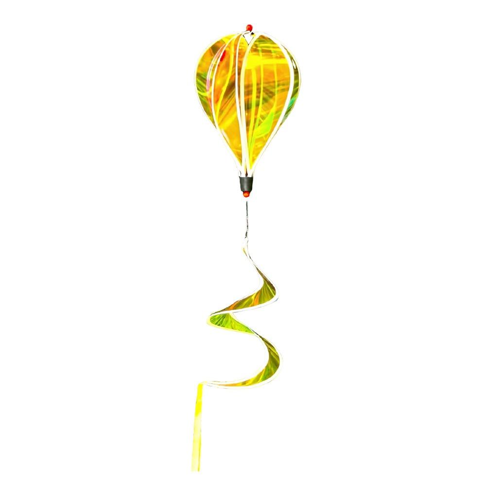 

Giant Size Hot Air Balloon Spinners Rainbow Colors Color-changing Film Rotating Sequins Striped Tie Dye Plastic Material жёлтый