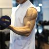 Men's Wide Shoulder Sleeveless Muscle Tank Top - Breathable, Loose Fit, Cotton, Plus Size Fitness Shirt