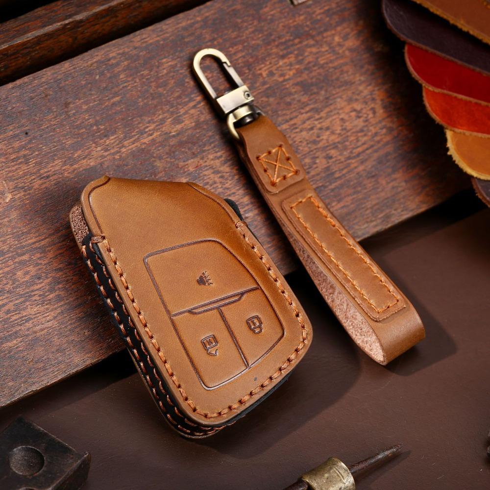Genuine Leather Car Key Cover for Buick Protective Key Case North America Edition