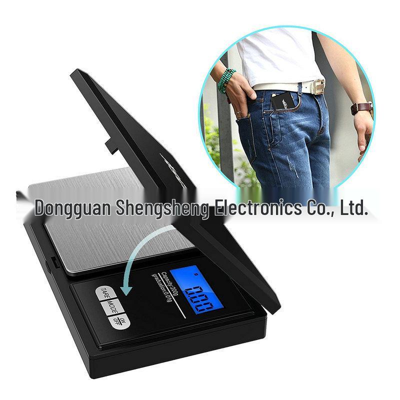Mini 500g Palm Jewelry Scale: 0.01g Precision Pocket Kitchen Weigher