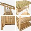 Outdoor Bar Table Natural 110 X 50 X 210 Cm Bamboo