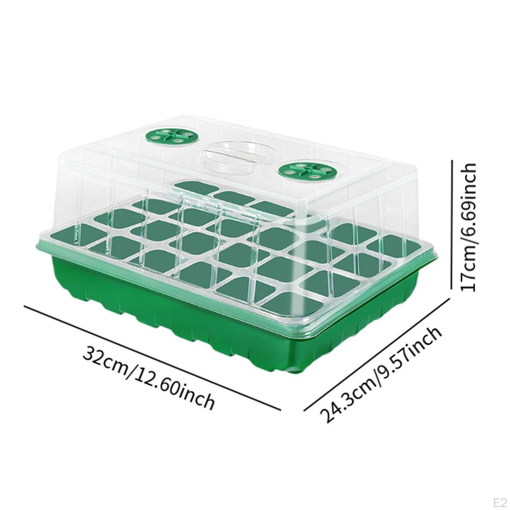 Seed Starter Tray Germination 24 Cells Nursery Trays Plant Starting for Hydroponic
