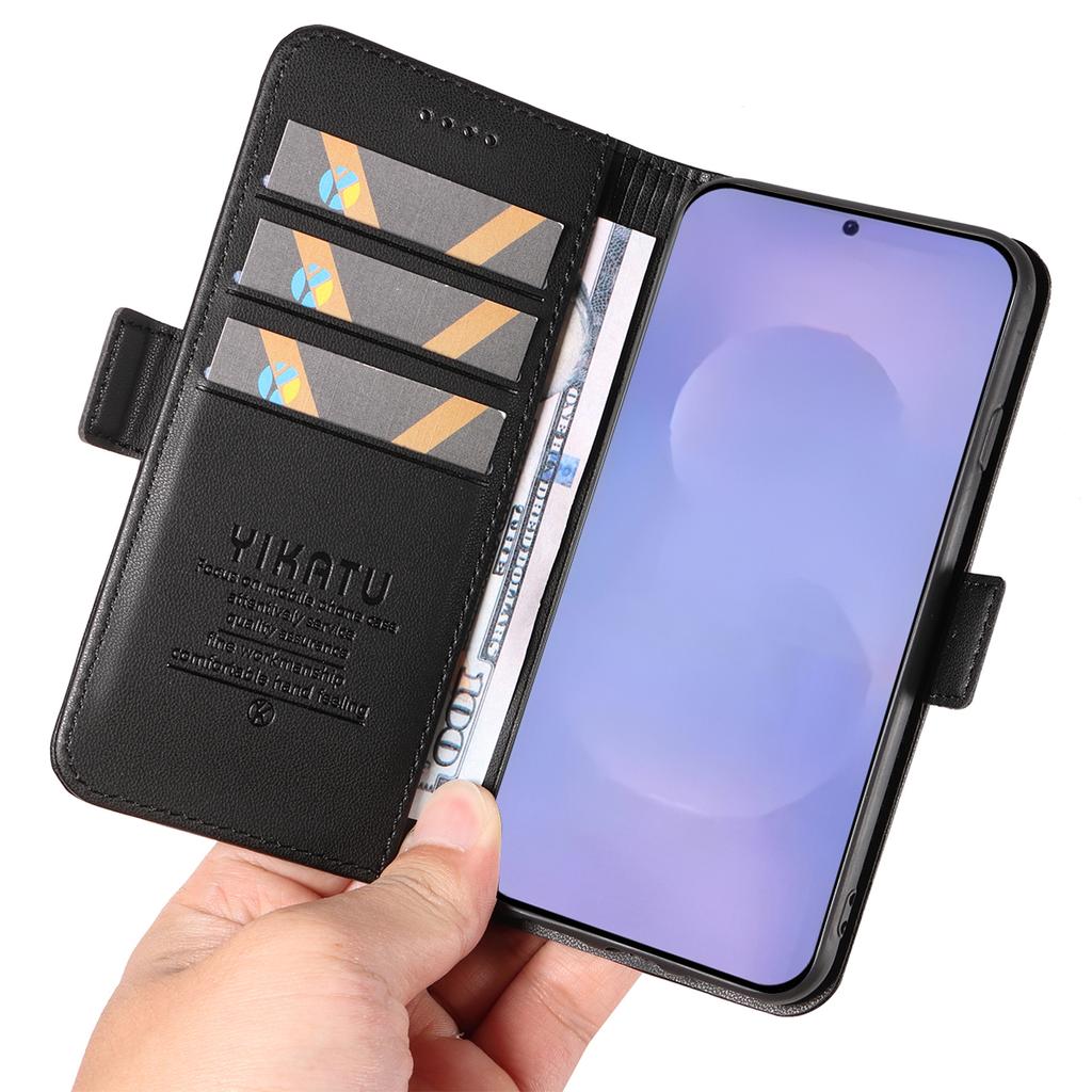For Samsung Galaxy S26+ Wallet Phone Case YIKATU YK-003 Leather Stand Cover