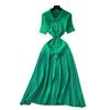 French inner sweater dress female winter elastic slim slim celebrity style single-breasted knitted long skirt